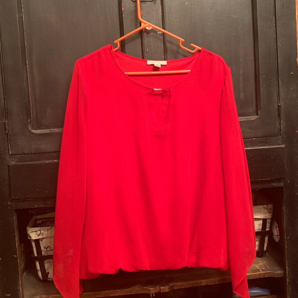 Women’s red dress blouse